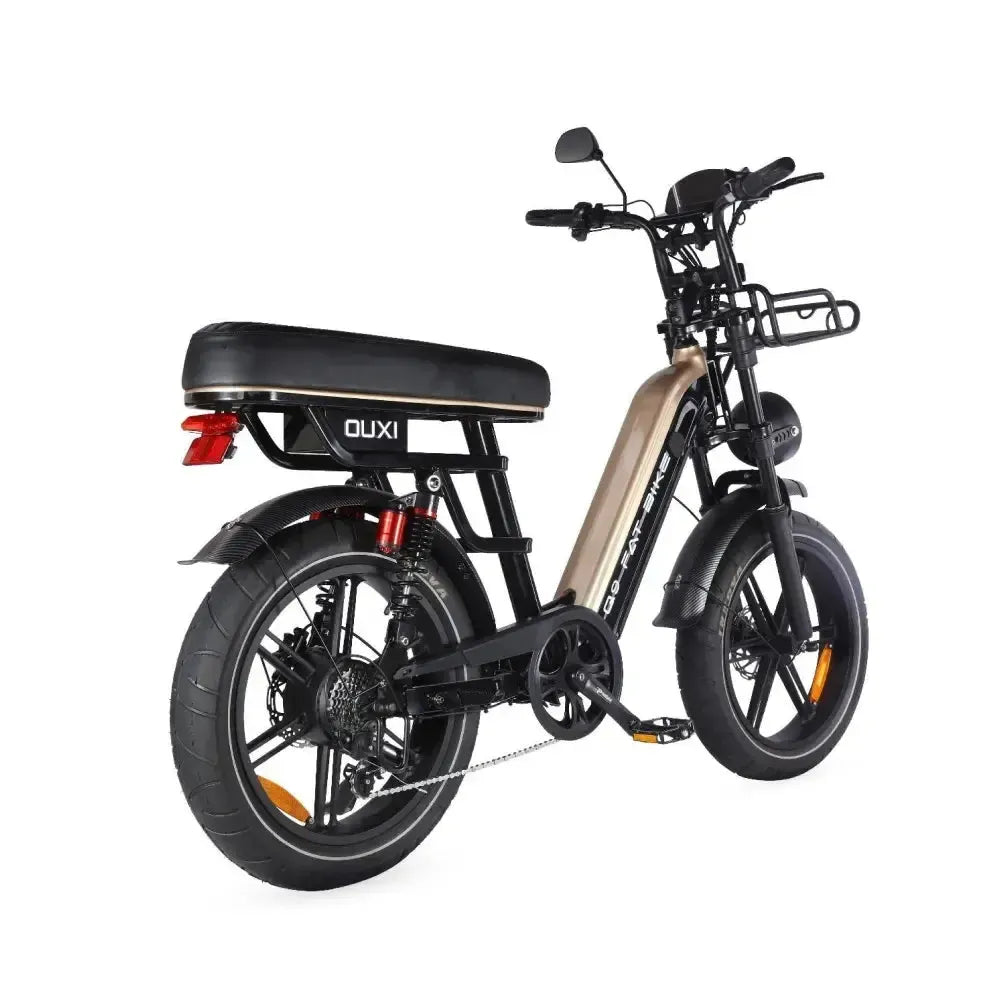 Ouxi Q9 (Lage instap) 2026 - Fatbike - Special Edition Black & Gold - Rijklaar/Doos