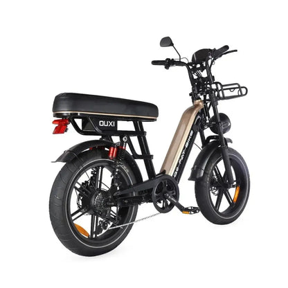 Ouxi Q9 (Lage instap) 2026 - Fatbike - Special Edition Black & Gold - Rijklaar/Doos