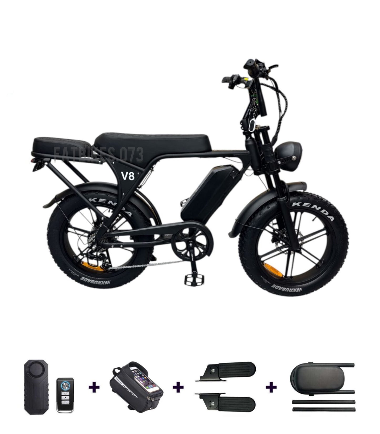 Ouxi V8 5.0 2026 - Fatbike - Special Edition Black - Rijklaar/Doos