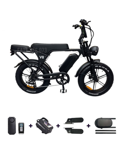 Ouxi V8 5.0 2026 - Fatbike - Special Edition Black - Rijklaar/Doos