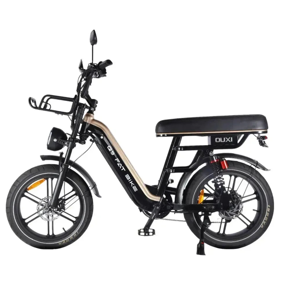 Ouxi Q9 (Lage instap) 2026 - Fatbike - Special Edition Black & Gold - Rijklaar/Doos