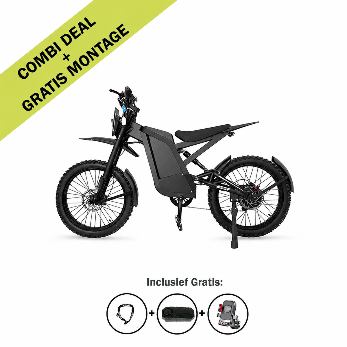 GT2000 1.0 - Rijklaar Ophalen - Black on Black - City/Offroad